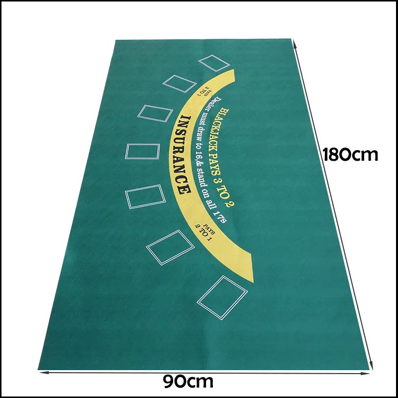 Gaming Accessories - 180x90cm Pokertafelkleed Niet-geweven stof Blackjack Speltafelkleed