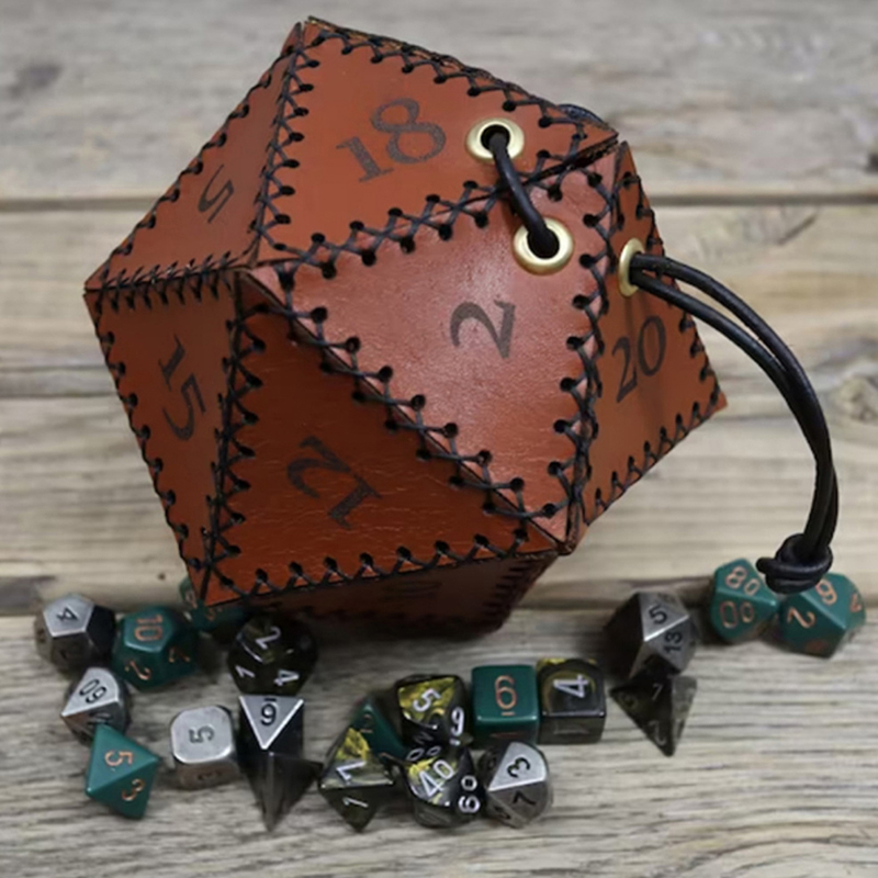 Leren D20 dobbelstenen tas, ve - Gaming Accessories Gift Ideas recensie en prijs