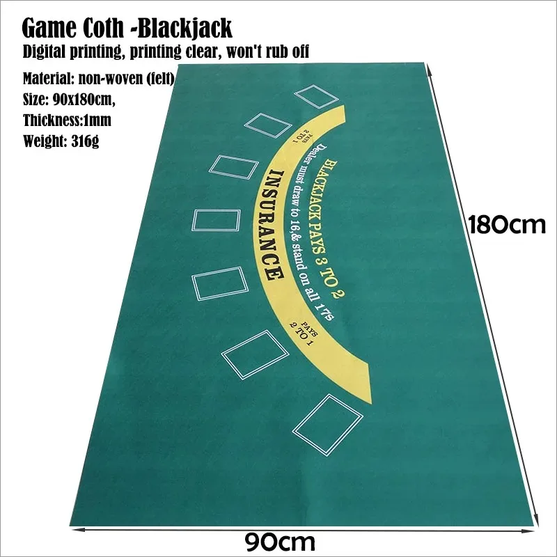 180x90cm Pokerchip-tafelkleed  - Gaming Accessories recensie en prijs