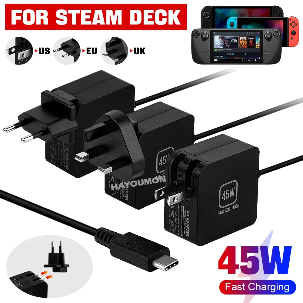 45W AC-adapter snellader met E - Gaming Accessories Uk recensie en prijs